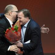 LO:s ordförande Karl-Petter Thorwaldsson och statsminister Stefan Löfven (S).