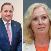 Löfven, Gustafsdotter och Norlén. Arkivbilder.