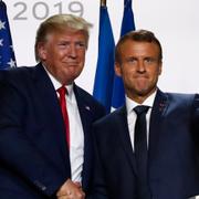 Donald Trump och Emmanuell Macron.