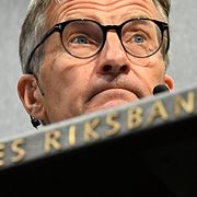 Riksbankens chef Erik Thedéen presenterar beslut om styrräntan på onsdag.