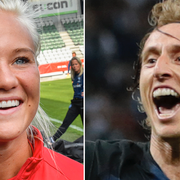 Pernille Harder och Luka Modric har chans att vinna.