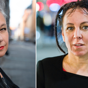 Sara Stridsberg och Olga Tokarczuk. Arkivbild.