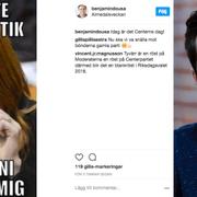 Inlägget på Dousas Twitterkonto/Bemjamin Dousa