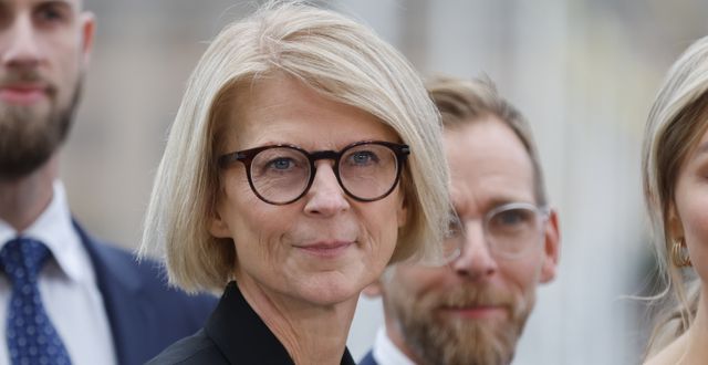 Finansminister Elisabeth Svantesson (M) svävar nu på frågan om när skattesänkningar kan bli verklighet.  Christine Olsson/TT