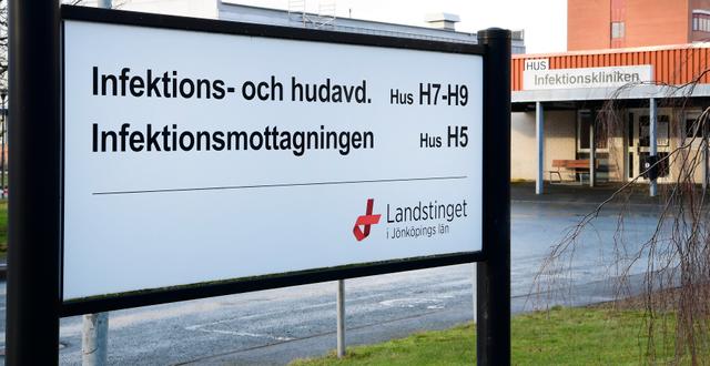 Infektionsmottagningen på Länssjukhuset Ryhov i Jönköping. Mikael Fritzon/TT / TT NYHETSBYRÅN