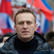 Navalnyj under en demonstration i Moskva den 24 februari 2019.