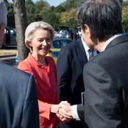 Ursula von der Leyen på ceremonin i Dresden.