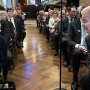 Helena Stjernholm och Fredrik Lundberg vid Handelsbankens stämma. Arkivbild.