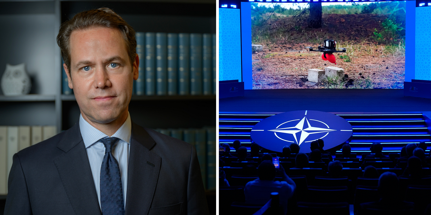 Niclas Kvarnström, nationell säkerhetsrådgivare till vänster.