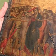 Verket Kristus hånas av Cimabue som hittades hemma hos kvinnan.