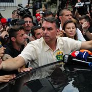 Flávio Bolsonaro i Rio de Janeiro, 4 oktober.