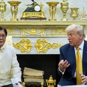 Trump kommenterade Astra Zenecas investering i samband med ett möte med Filippinernas president Ferdinand Marcos Jr.