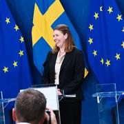 Elisabet Lann (KD) fick en dramatisk första dag på jobbet. 