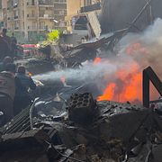 Bilder från Beirut under onsdagen.