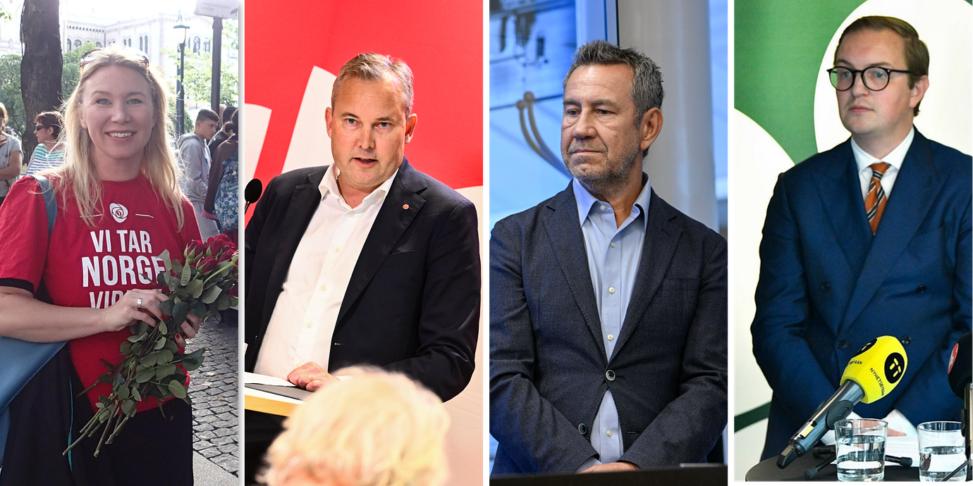 Lisa Hedin (S), Nils Vikmång (S), Sandro Scocco (V) och Jonny Cato (C).