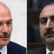 Justitieministern Abdulhamit Gul och inrikesministern Suleyman Soylu 