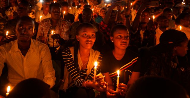 Arkivbild, minnesceremoni för folkmordet i Rwanda 2019.  Ben Curtis / TT NYHETSBYRÅN