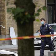 Tekniker arbetar efter explosion i området Olskroken där en explosion inträffat under natten mot torsdagen. 
