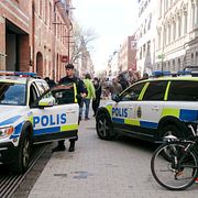 Polisen spärrade under jakten av delar av Uppsala