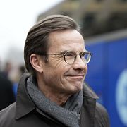 Statsminister Ulf Kristersson på valturné.