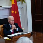 President Joe Biden och utrikesminister Antony Blinken i möte med Kinas ledare Xi Jinping.