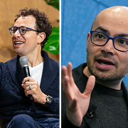 Sam Altman, Dario Amodei och Demis Hassabis.