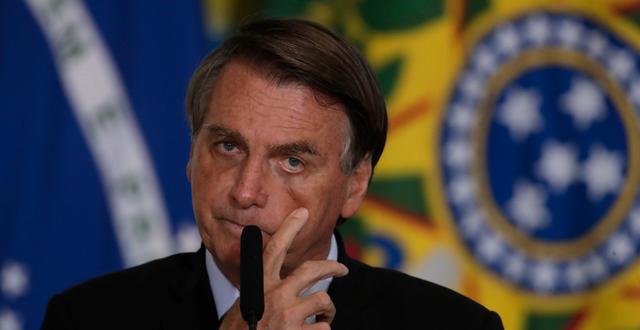 Jair Bolsonaro, Brasiliens president. Eraldo Peres / TT NYHETSBYRÅN