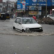 Stora mängder regn har fallit i Indien och orsakat stora översvämningar. 