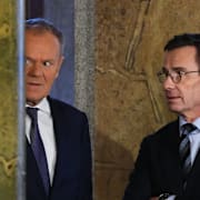 Polens premiärminister Donald Tusk och statsminister Ulf Kristersson.