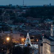 Katedralstorget i Litauens huvudstad Vilnius på en bild från tidigare i december. 