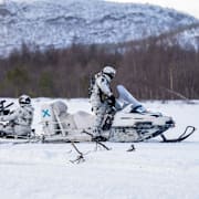 Arkivbild på finländska soldater. 