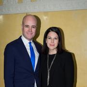 Fredrik Reinfeldt och Roberta Alenius.