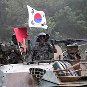 En sydkoreansk soldat.