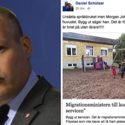 Morgan Johansson (S) och Daniel Schützers inlägg.