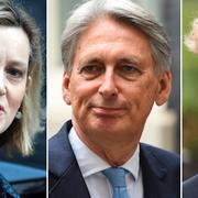 Amber Rudd, Philip Hammond och Jo Johnson. Tre personer som Boris Johnson fått emot sig i brexitarbetet.