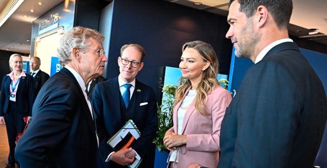 Jabob Wallenberg träffade ministrarna Tobias Billström (M), Ebba Busch (KD) och Johan Forssell (M) för en vecka sedan. Jonas Ekströmer/TT