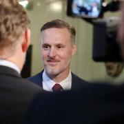 Arkivbild: Finansmarknadsminister Max Elger (S). 