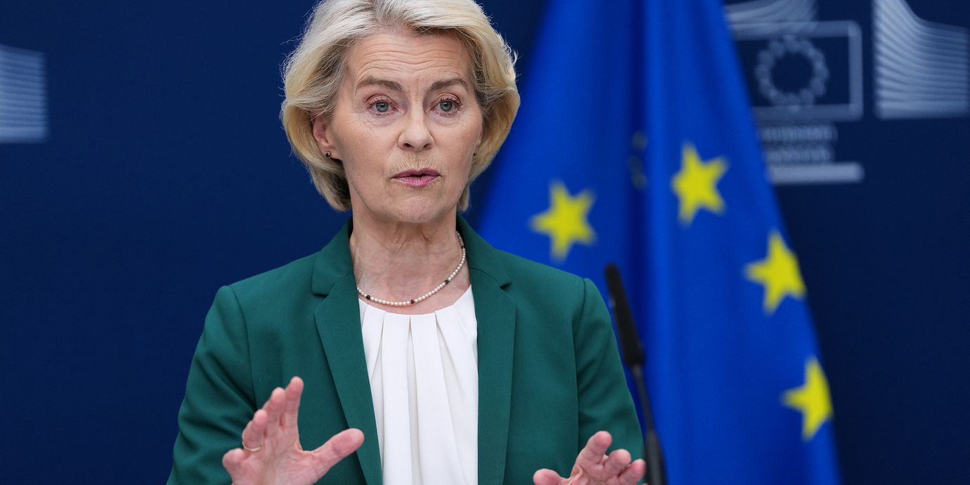 EU-kommissionens ordförande Ursula von der Leyen.