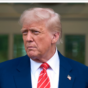 Trump, illustrationsbild av dockor. 