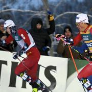 Johannes Høsflot Klæbo och Erik Valnes.