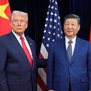 Trump och Xi under toppmötet i Sydkorea i oktober 2025.