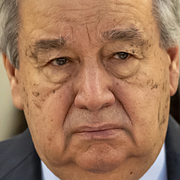 USA:s president Donald Trump, FN:s genereralsekreterare António Guterres och Kinas ledare Xi Jinping.