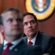 Rubio och försvarsminister Pete Hegseth i ”Situation Room” under nattens attack mot Iran.