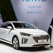 Arkivbild: Hyundais nya hybrid Ioniq visades upp i Bryssel i mitten av januari. 