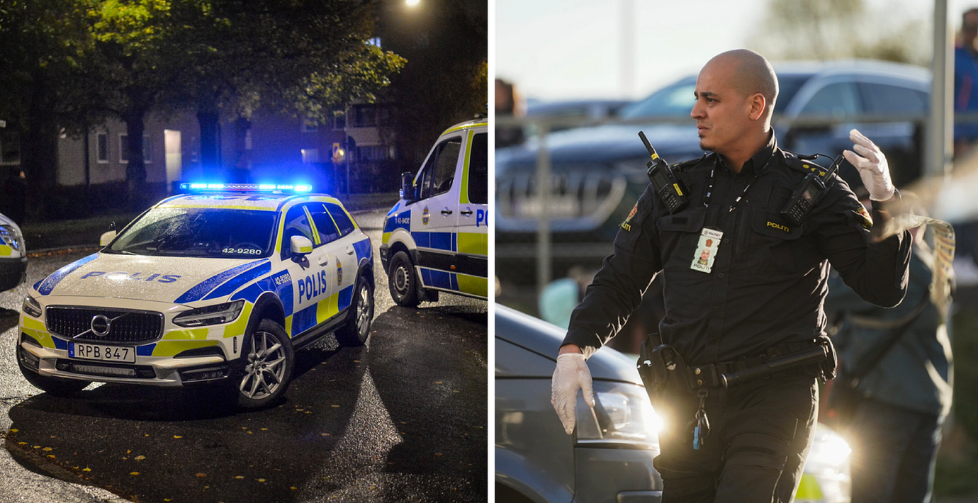 Genrebild för polisinsats.