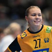 Thea Kylberg under en landskamp tidigare i år.