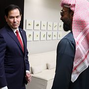Utrikesminister Marco Rubio och Tahnoon bin Zayed Al Nahya