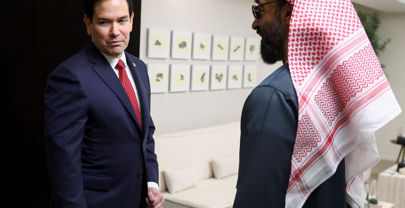 Utrikesminister Marco Rubio och Tahnoon bin Zayed Al Nahya