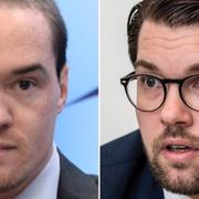 Kent Ekeroth, Jimmie Åkesson. Arkivbilder.