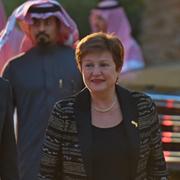 IMF-chefen Georgieva vid G20-mötet i Riyad.